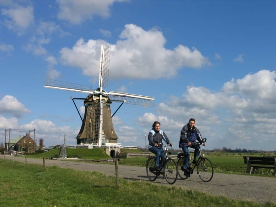 Fietsroute richting Waddinxveen